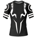 3D Print Compression Shirts for Men Athletic Quick Dry Tshirts Tops Gym Workout Fitness Undershirts Baselayers Anime Rash Guard